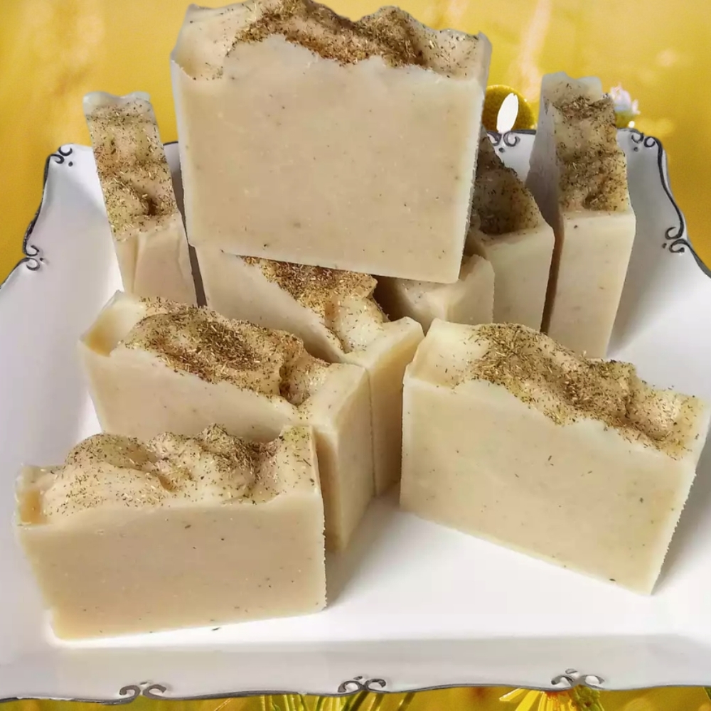 *HANDMADE* Soothing Chamomile Sea Moss and CBD oil soap